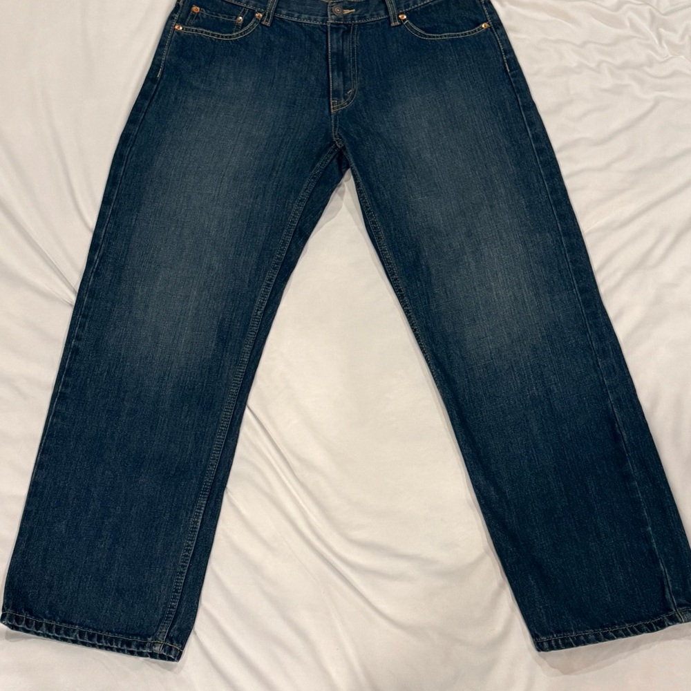 Levis 550‎ Relaxed Jeans Womens 12 Husky Blue Straight Leg Denim Classic Fit